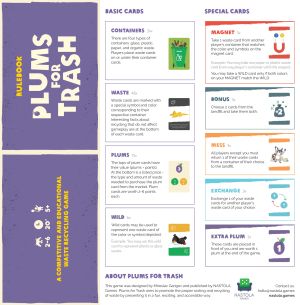 BOARD GAME PLUMS FOR TRASH