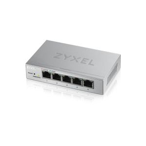 Комутатор ZyXEL GS1200-5, 5 Port Gigabit web managed Switch + Lanberg patch cord CAT.6 FTP 3m, red