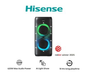 Аудио система Hisense HP500 Party Thunder, 620W, BT, 18h play, Black