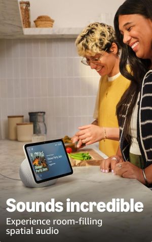 Amazon Echo Show 8 (Gen 4), 8'' дисплей за визуaлизация, 3D-audio, черен