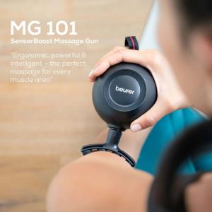 Масажор Beurer MG 101 SensorBoost, Integrated pressure sensor, Ergonomically shaped, 5 massage attachments, 5 intensity levels, Lithium-ion battery, black