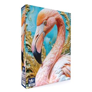Пъзел Black Sea Скъпоценни създания – Розово фламинго – 500 части