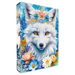 Пъзел Black Sea Сред цветята: Полярна лисица – 500 части