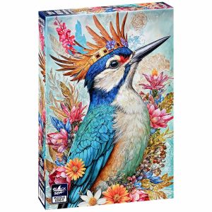 Пъзел Black Sea Сред цветята Сойка – 500 части