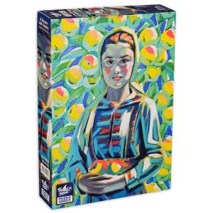 Пъзел Black Sea Premium Мома с ябълки – 1000 части