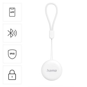 HAMA Тракер за Android „Find My Device“, с приложение, Bluetooth, бял