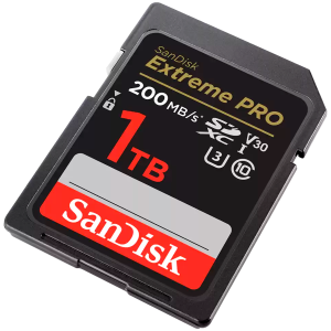 SANDISK Extreme PRO 1TB SDXC Memory Card + 2 years RescuePRO Deluxe up to 200MB/s & 140MB/s Read/Write speeds, UHS-I, Class 10, U3, V30