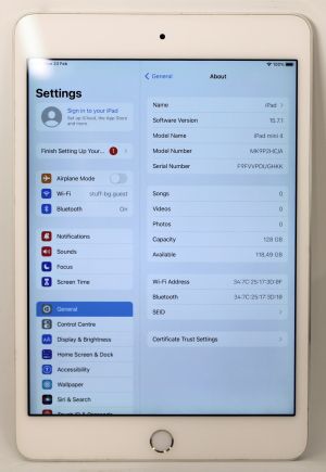 Apple iPad Mini 4 WiFi 128GB White