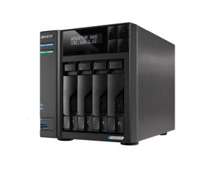 Мрежов сторидж Asustor Lockerstor AS6704T, 4 Bay NAS, Intel Jasper Lake Quad-Core 2.0GHz, 4GB RAM DDR4, 5GbE x 2, M.2 SSD Slotsx4 (Diskless), USB 2.0, USB 3.2 Gen 2x2, Toolless installation, with hot-swappable tray, hardware encryption, MyArchive, EZ conn