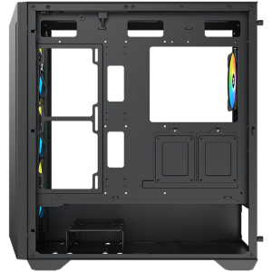 Xigmatek Master X II Pro (Black, ATX, U3x1 & U2x2, Front Meshed Grill & Left TG, 4PCS Z20A & ARGB PCB)