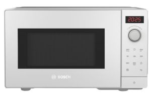 Микровълнова печка Bosch FFL023MW0, SER2, Freestanding microwave, 800 W, 20 l, Number of power levels 5, 27 cm glass rotating plate, AutoPilot 7, White