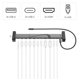 HAMA Докинг станция "Connect2Office Work" USB-C, 12 порта