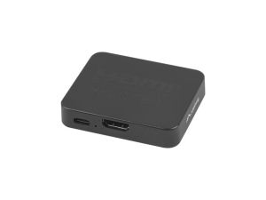 Адаптер Lanberg Splitter Video HDMI->2x HDMI 4K + USB-C port, Black