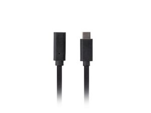 Кабел Lanberg USB-C M/F 3.1 cable 0.5m, Black