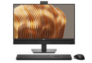 Настолен компютър - всичко в едно Dell Pro 24 All-in-One QC24250, Intel Core Ultra 7 265 (R) (13 TOPS NPU, 20 cores, up to 5.3GHz), 23.8", FHD 1920x1080, 75 Hz, IPS, Touch, 300 nit, AG, 1x16 GB, DDR5, up to 5600 MT/s, 512GB SSD, Integrated Graphics, Heigh