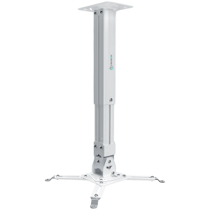 ONKRON Projector Mount Ceiling Adjustable Bracket up to 22 lbs Projectors, White