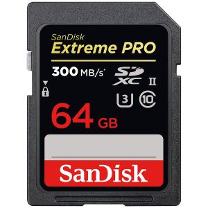 SANDISK Extreme Pro SDXC 64GB - 300/MB/s UHS-II