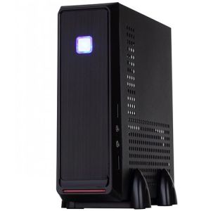 E-mini 3019 Black/Silver, 120W DC/DC + 12V/5A adapter, Mini-ITX chassis