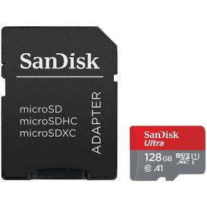 SANDISK Ultra Android microSDXC 128GB + SD Adapter + Memory Zone App 100MB/s A1 Class 10 UHS-I