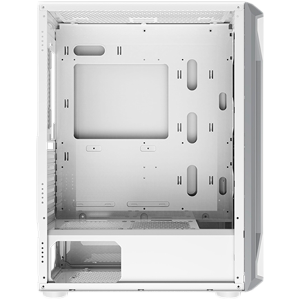 Xigmatek Gaming X Arctic EN46737, White Chassis, ATX/M-ATX/Mini ITX, U3x1+U2x2, Metal FP & Left TG, 4PCS X24A Arctic Fan & LED Switch ARGB Fan PCB