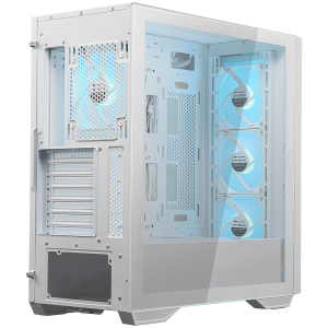 COUGAR Case Uniface RGB (White), Mid Tower, Mini ITX/Micro ATX / ATX / CEB / E-ATX, Type-C, USB 3.0 x 2, USB 2.0 x 1, Audio/Mic 3.5mm jack x 1, 120mm ARGB fan, Tempered glass, 230 x 493 x 475 (mm)