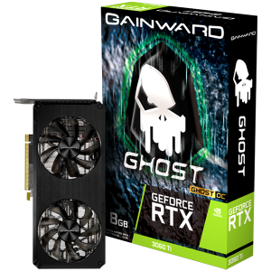 Gainward GeForce RTX 3060 Ti Ghost OC, 8GB, 256 bit, 1xHDMI, 3xDP, PCI-Express Gen 4 x16, NE6306TS19P2-190AB