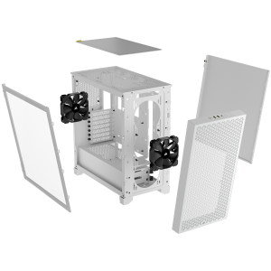 Corsair 3000D Tempered Glass Mid-Tower, White
