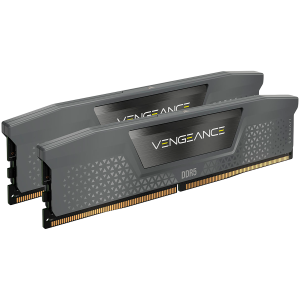 CORSAIR DDR5, 5600MT/s 32GB 2x16GB DIMM, 40-40-40-77, Std PMIC, XMP 3.0, VENGEANCE DDR5 Black Heatspreader, Black PCB, 1.25V