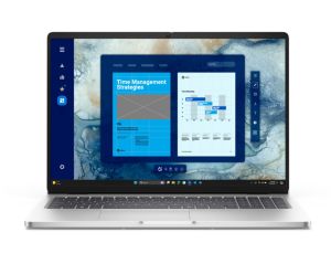 Лаптоп Dell Pro 16 PC16250, Intel Ultra 5 235U vPro(R) (12 TOPS NPU, 12cores, up to 4.9 GHz), 16" FHD+(1920x1200) 300nits AG, 32 GB: 1x32 GB, DDR5, 5600 MT/s, 512 GB SSD, Intel Graphics, FHD HDR IR Cam and Mic, Wi-Fi 6E, FPR, Backlit Kb, Win11 Pro, Silver