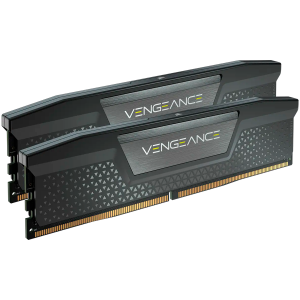 CORSAIR DDR5, 6400MT/s 32GB 2x16GB DIMM, 32-40-40-84, Std PMIC, XMP 3.0, VENGEANCE DDR5 Black Heatspreader, 1.4V