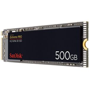 SANDISK Extreme PRO 500GB SSD, M.2 2280, NVMe, Read/Write: 3400 / 2500 MB/s, Random Read/Write IOPS 410K/330K
