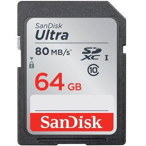 SANDISK Ultra SDXC 64GB 80MB/s Class 10 UHS-I