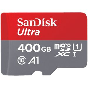 SANDISK Ultra microSDXC 400GB + SD Adapter 120MB/s  A1 Class 10 UHS-I
