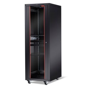 Комуникационен шкаф Formrack 19" Free standing rack 42U 600/800mm, height: 2096 mm, loading capacity: 600 kg, front tempered glass door, openable locking sides and back (does not include castor/feet group)