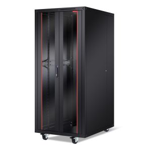 Комуникационен шкаф Formrack 19" Free standing rack 42U 800/1000mm, height: 2096 mm, loading capacity: 600 kg, front tempered glass door, openable locking sides and back (does not include castor/feet group)