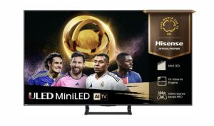 Телевизор Hisense 50" E8Q, 4K Ultra HD 3840x2160, ULED, Quantum Dot,144 Hz,HDR 10+, HLG, Dolby Vision, DTS Virtual X, Smart TV, WiFi, Light Sensor, BT, Anyview Cast, 4xHDMI, 2xUSB, LAN, CI+, DVB-T2/C/S2, Singale Stand, Black
