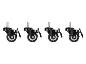 Аксесоар Lanberg castors x4 with thread and brake for wall mounting 19" cabinets