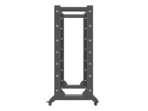 Комуникационен шкаф Lanberg open rack 32U  600x800, black