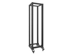 Комуникационен шкаф Lanberg open rack 19" 42U  600x800, black