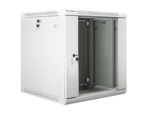 Комуникационен шкаф Lanberg rack cabinet 19” wall-mount 12U / 600x600 for self-assembly (flat pack), grey