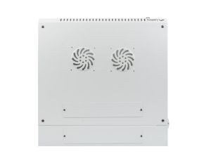 Комуникационен шкаф Lanberg rack cabinet 19" double-section wall-mount 9U / 600x600 for self-assembly (flat pack), grey