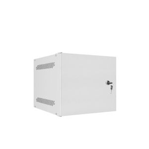 Комуникационен шкаф Lanberg rack cabinet 10" wall-mount 4U / 280x310 for self-assembly (flat pack) with metal door, grey