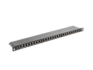 Пач панел Lanberg patch panel 24 port 0.5U CAT.6 shielded, black