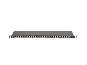 Пач панел Lanberg patch panel 24 port 0.5U CAT.6 shielded, black