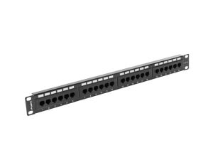Пач панел Lanberg patch panel 24 port 1U CAT.5E, black