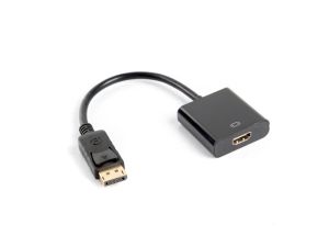 Адаптер Lanberg adapter display port (m) -> HDMI (f), 10cm cable