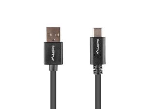 Кабел Lanberg USB-C(M) -> USB-A(M) 2.0 cable 1m QC, black BOX