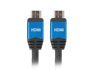 Кабел Lanberg HDMI M/M V2.0 cable 1m CU, black premium