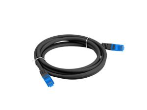 Кабел Lanberg patchcord CAT.6A FTP LSZH CCA 0.5m Fluke Passed, Black