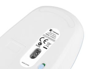 Мишка Natec Mouse Harrier 2, 1600 DPI Bluetooth 5.1 White-Blue